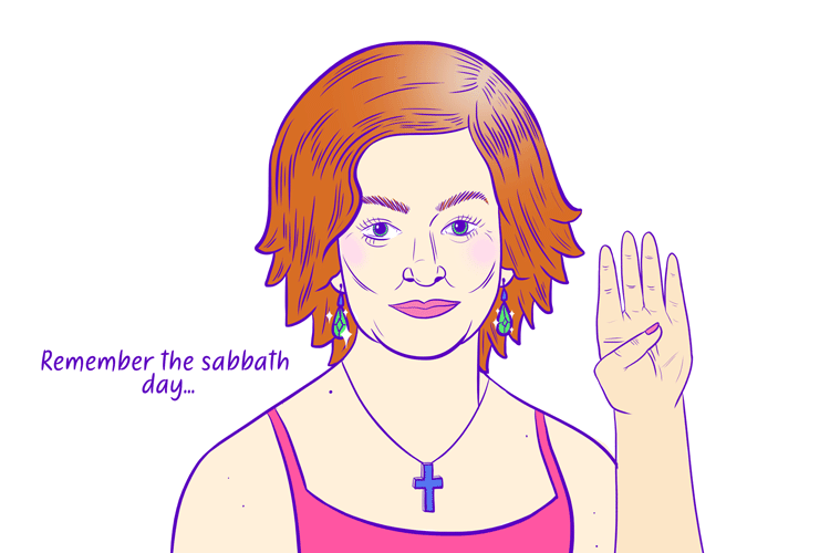 Sign language animation to help you remember the 4th commandment Remember the Sabbath day and to keep it holy